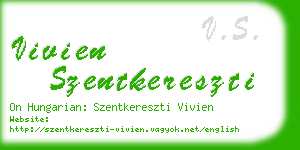 vivien szentkereszti business card